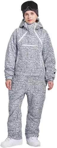 Vista 4 de Womens One Pieces Ski Suits Jumpsuits Snowsuits Snowboard Winter Outdoor Waterproof Jackets