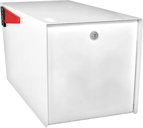 Vista 4 de Mail Boss 7529V Mail Manager - Buzón de seguridad con cierre de seguridad, color blanco alpino