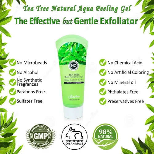Vista 6 de Gel exfoliante facial, exfoliante suave no exfoliante para cara y cuerpo, exfolia, pela y elimina las células muertas de la piel, revela una piel