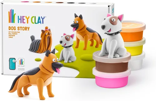 Vista 9 de HEY CLAY Colorido modelado de arcilla seca al aire para niños 6 latas con divertidas instrucciones interactivas aplicación - Actividades para niños