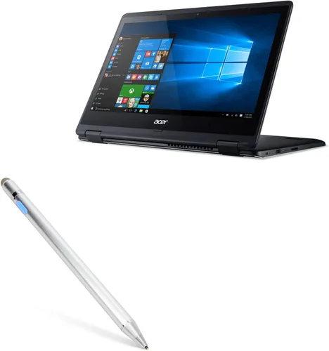 Vista 8 de BoxWave Funda para lápiz capacitivo compatible con Acer Aspire R 14 (R5-471T), lápiz capacitivo PortaPouch, portalápices portátil, autoadhesivo