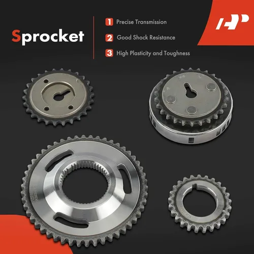 Vista 5 de A-Premium Kit de cadena de distribución de motor de 14 piezas con piñón, tensor y guía [compatible con SOHC, V6 3.7L] compatible con Dodge Ram 1500