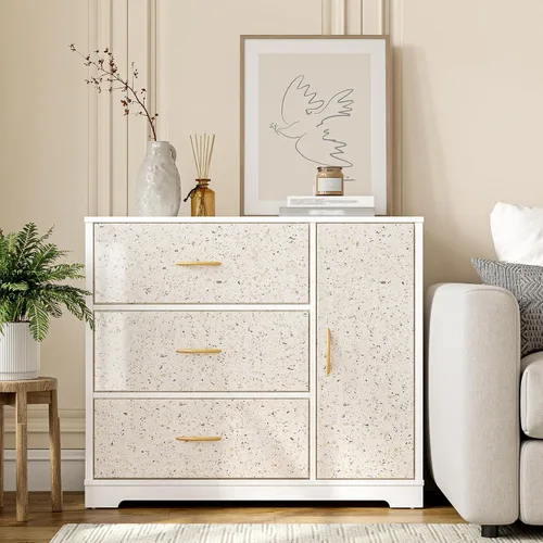 Vista 6 de LACHEERY Papel adhesivo de granito beige para encimeras, papel adhesivo de terrazo beige impermeable, para despegar y pegar, encimeras de granito