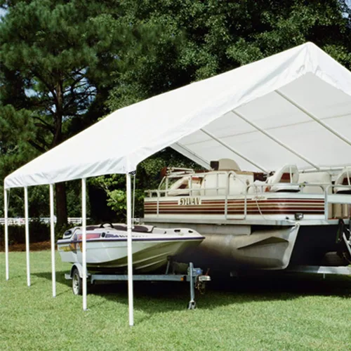 Vista 7 de Windscreen4less Lona de polietileno blanca impermeable de 26 x 40 pies de 0.394 in