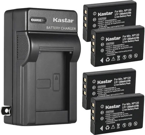 Vista 7 de Kastar Reemplazo del cargador de batería de pared de CA para cámaras digitales Toshiba CAMILEO H30, CAMILEO X100, Minolta MN80NV, CONTAX Tvs