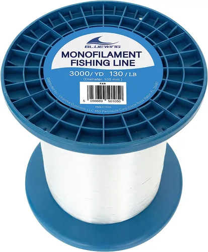 Vista 37 de BLUEWING Sedal de pesca monofilamento 6,8,10,12,15,20,25,30,40,50,60,80,100,130,250,300,400 libras, 50,100,500,1000,3000 yardas, hilo de pescar mono