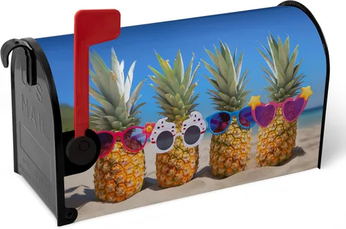 Vista 65 de Funda magnética para buzón patriótico de verano del 4 de julio, cubierta para buzón de bandera de Estados Unidos, diseño floral, Día