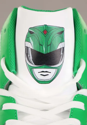 Vista 4 de Tenis Verdes Inspirados en el Disfraz de Power Rangers para Adultos Multicolor