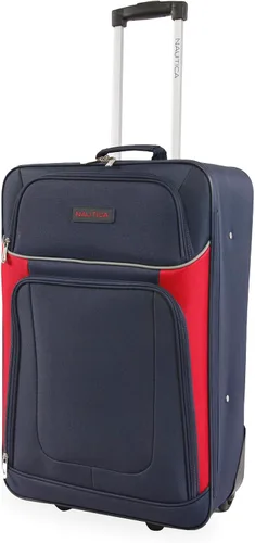 Vista 6 de NAUTICA Oceanview - Juego de maletas Softside de 5 piezas, azul marinorojo, marino, Oceanview - Juego de equipaje de 5 piezas