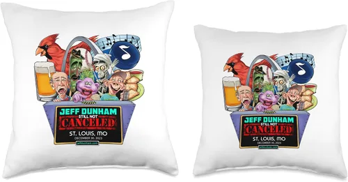 Vista 3 de JEFF DUNHAM St. Louis, MO (2023) - Almohada de 16 x 16 pulgadas, multicolor