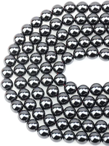 Vista 28 de Cuentas sueltas de 0.315 pulgadas/8mm de piedra natural redonda para hacer joyas con cordón elástico