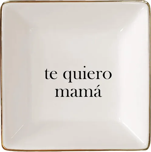 Vista 19 de Simply Charmed Amo Mi Abuela - Lindo regalo español para abuela - Soporte para platos o anillos de cerámica para joyas - Elegante bandeja