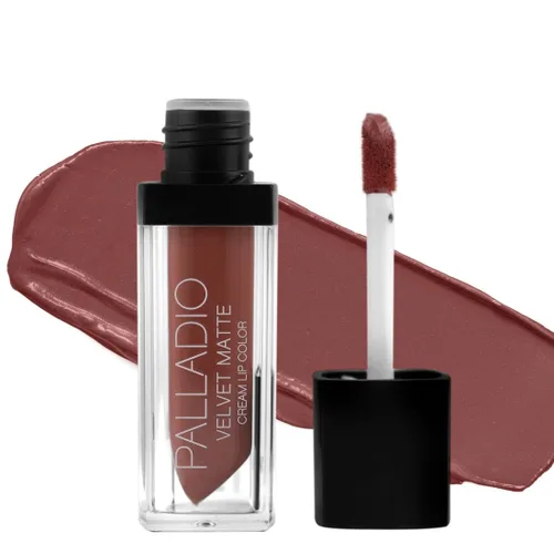 Vista 12 de Palladio Velvet Matte Cream Lip Color, Angora