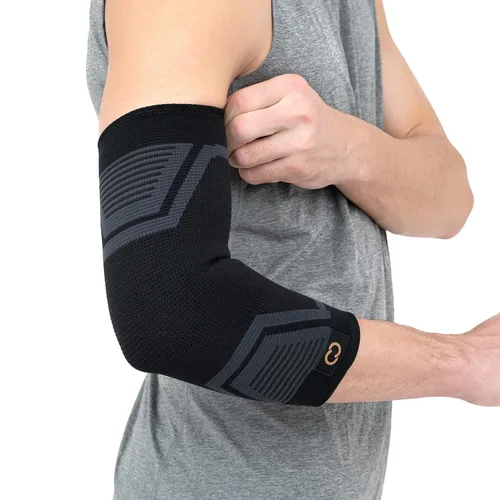 Vista 6 de Copper Compression PowerKnit Manga para Codo - Codera Sin Costuras para Hombres y Mujeres - Alivio del Dolor para Tendinitis, Codo de Tenis