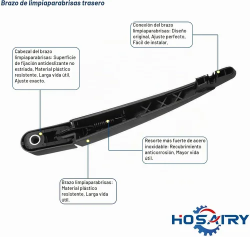 Vista 3 de Juego de limpiaparabrisas trasero para Ford Escape Flex 2008-2019, para Mazda Tribute 2008-2011, para Mercury Mariner 2008-2012, para Lincoln MKT