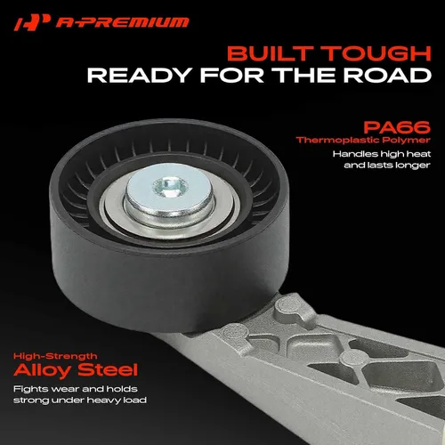 Vista 3 de A-Premium - Conjunto tensor de correa con polea compatible con Mini Para Cooper 2007-2015, Cooper Paceman 2011-2015, Cooper Countryman 2013-2015