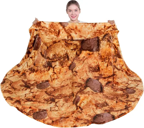 Vista 15 de mermaker Cobija de doble cara con estampado de tortilla para burritos