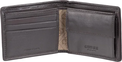 Vista 4 de GUESS Men's Leather Slim Bifold Wallet