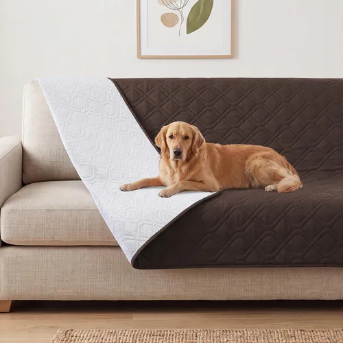 Vista 19 de Manta impermeable para perro, funda de cama para mascotas, para muebles, cama, sofá, sofá biplaza con respaldo antideslizante