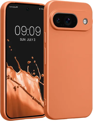 Vista 71 de kwmobile Funda compatible con Google Pixel 9 - Funda protectora delgada de TPU para teléfono - Acabado mate suave - Piedra antigua