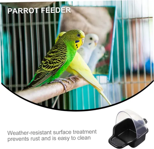 Vista 7 de NOLITOY Comedero para pájaros, material de piel sintética, múltiples mascotas