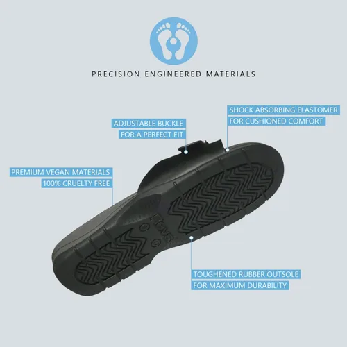 Vista 8 de Revs Classic Reflexology Massage Sandals. Shock Absorbing Cushion Sole, Orthotic Arch. Helps Flat Feet, Fallen Arches, Plantar Fasciitis