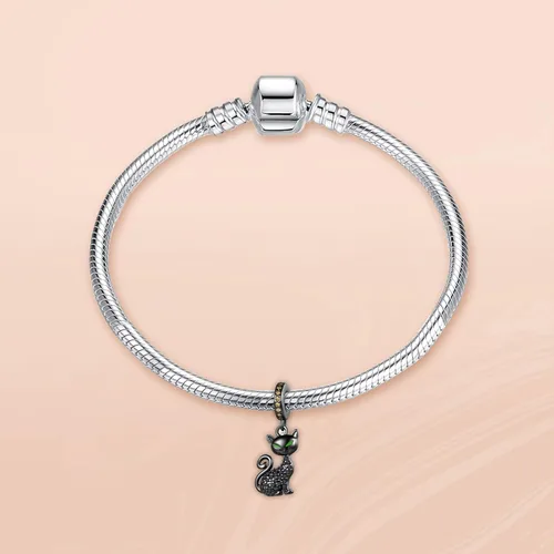 Vista 2 de Annmors Silver Charms for Bracelets 925 Sterling Dragonfly Family Heart Love Dangle for Women Bracelet & Necklace Pendant