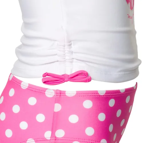 Vista 7 de Disney Minnie Mouse Racerback Tankini Top and Bikini Bottom Conjunto de natación de bebé a niño grande