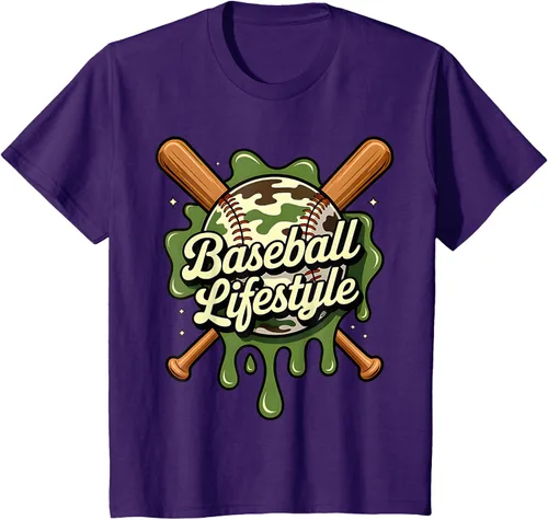 Vista 70 de Baseball Life Style 101 Apparel Youth Drip Baseball Boys Kid Camiseta