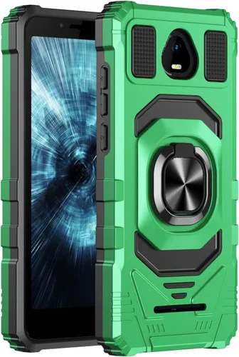 Vista 10 de Funda compatible con Schok Volt SV55, con protector de pantalla de vidrio templado, tecnología de protección resistente, soporte integrado