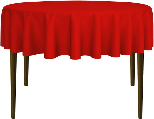 Vista 17 de Lann's Linens - Mantel redondo premium de 70 pulgadas para bodas/banquetes/restaurantes - Mantel de tela de poliéster - Azul bebé