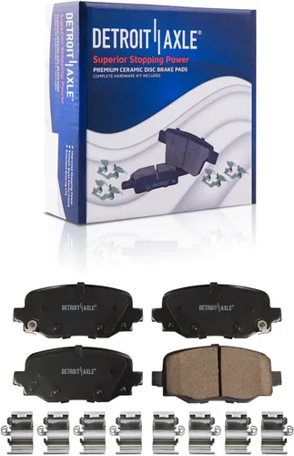 Vista 13 de Detroit Axle - Pastillas de freno para Avalanche Express Suburban Savana Yukon XL 1500 Chevy Tahoe GMC Cadillac Escalade, Pastillas de freno