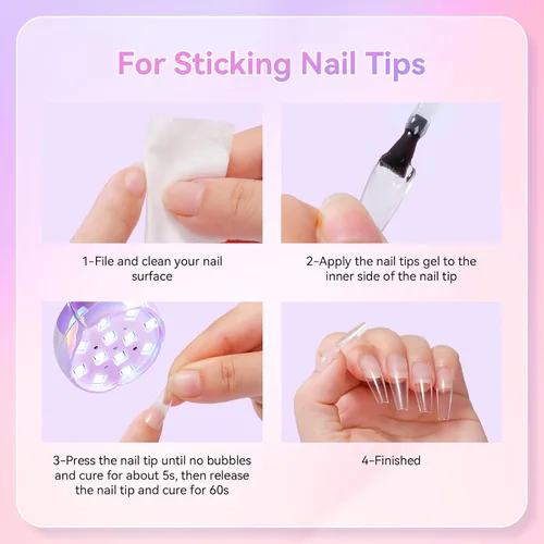Vista 9 de Makartt Lámpara de uñas UV inalámbrica de cuello de cisne para uñas Gel-X A04-lámpara de uñas-Glazed Purple
