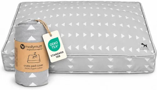 Vista 13 de Molly Mutt Morning - Funda para jaula de perro, 100% algodón orgánico con certificación GOTS para cama de perro o cachorro, duradera, lavable