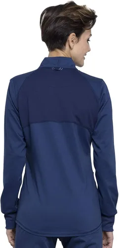 Vista 5 de Cherokee WW301 - Chaqueta de ropa quirúrgica para mujer, con cremallera frontal, alta y baja