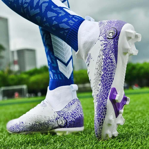 Vista 6 de Zapatos deportivos de fútbol para niños y hombres, tenis de fútbol para equipo de fútbol, ligeros, para correr, al aire libre, cómodos