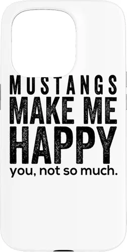 Vista 13 de Funda de regalo para iPhone 13 Pro Mustangs make me happy you not so much funny Horse