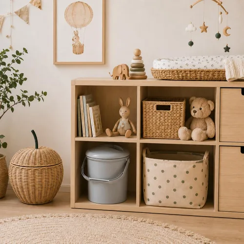 Vista 6 de Rotho Babydesign Cubo de pañales, 10l, 0+ Meses, Bella Bambina, Stone-Grey, 20021 0286