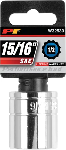 Vista 2 de Performance Tool W32530 1/2 Drive Toma de 12 puntos, 15/16