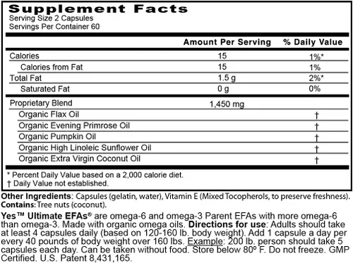 Vista 2 de Aceites esenciales Yes Parent en cápsulas, 120 Cápsulas