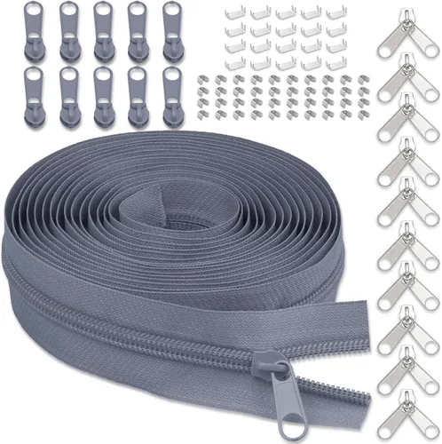 Vista 18 de Cinta de cremallera de nailon #3 para coser: YZSFIRM 10 yardas negras por The Yard Cremalleras de bobina de nailon para costura DIY y manualidades