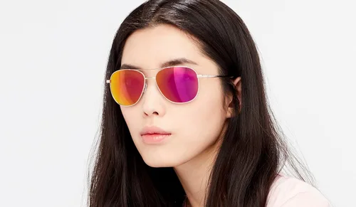 Vista 3 de Revo Gafas de sol Maxie filtros de lente polarizados UV marco de navegador de metal para mujer