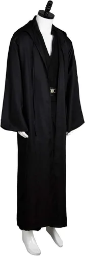 Vista 4 de Disfraz de túnica para hombre conjunto completo de bata con capucha para Halloween cosplay