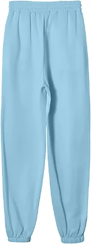 Vista 3 de Conjunto de 2 piezas para mujer, sudadera con capucha lisa, sudadera con capucha y pantalones deportivos