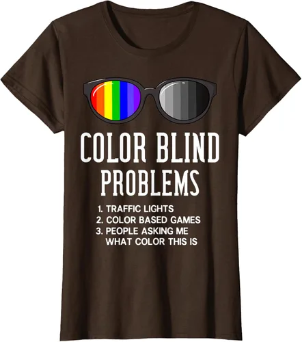 Vista 13 de Color Blind Problems - Camiseta para regalo con gafas de prueba