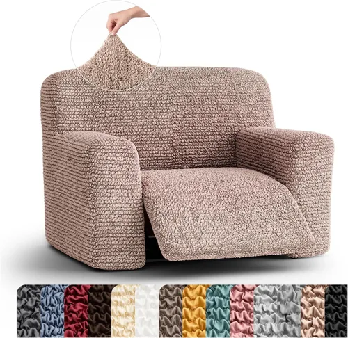 Vista 37 de PAULATO BY GA.I.CO. Funda para sillón reclinable, funda de ajuste suave, protector elástico de muebles reclinables de 1 pieza, tela hipoalergénica