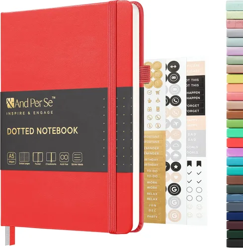 Vista 98 de ⩓ Per Se Cuaderno de Diario con Líneas (3 Paquetes), 160 Páginas Papel Grueso 100GSM, A5 Tapa Dura Cuadernos con Rayas Universitarias para Escribir