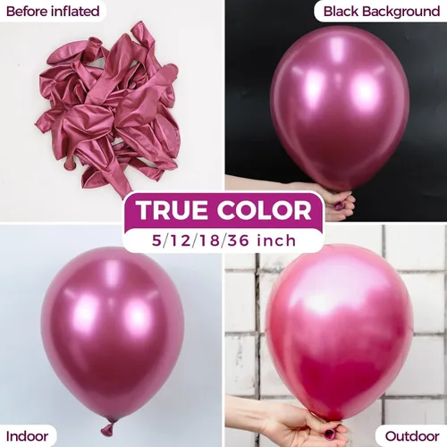 Vista 55 de Bezente Globos arcoíris de 18 pulgadas, paquete de 30 unidades, de látex 01-Assorted-G01