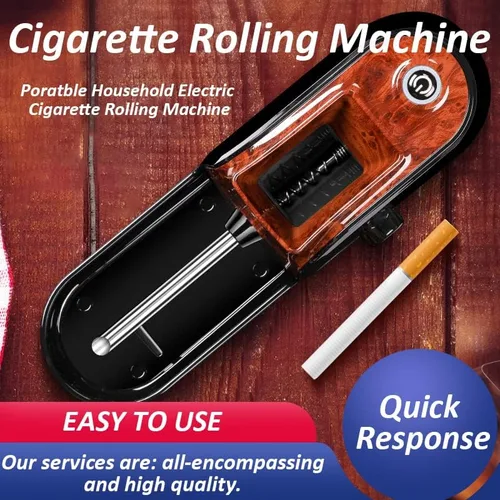 Vista 4 de Máquina de laminación de cigarrillos eléctricos, fabricante de inyector de tabaco portátil, máquina automática de inyección de cigarrillos fibra