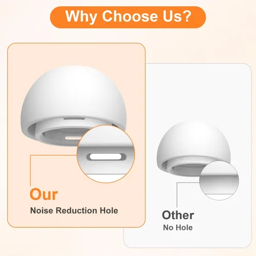 Vista 3 de Juego de 4 pares de almohadillas Link Dream para Airpod Pro de repuesto y limpiador de bolígrafos para AirPods Pro/AirPods Pro 2 de silicona (AC04-S)